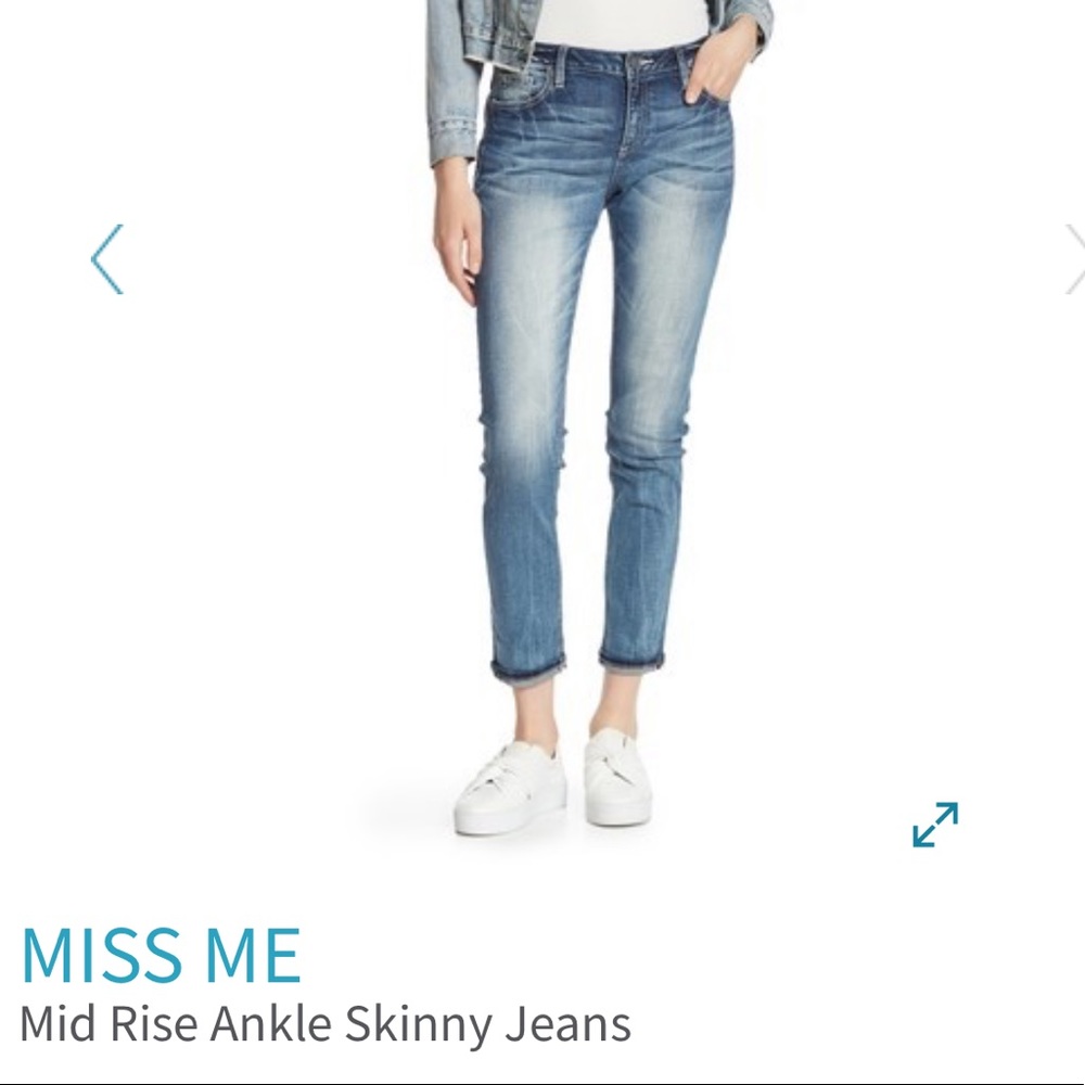 MISS ME MID-RISE Easy Ankle Skinny Jeans